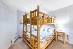 Third bedroom provides bunks
